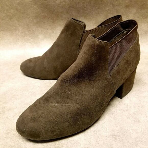 Jaclyn Smith Womens Eudora  Size 5 Brown  2" Block Heel Ankle Boot Booties - Picture 7 of 9